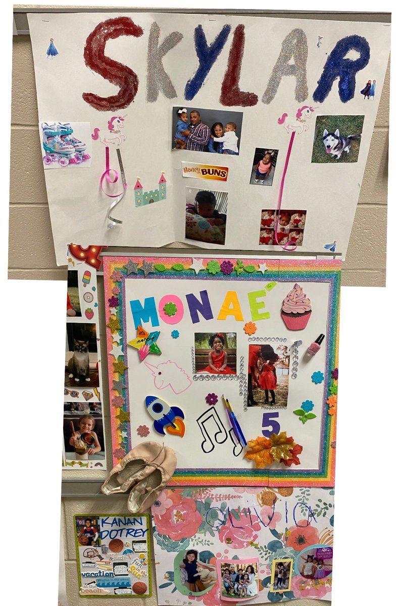 HumbleISD_ESE's tweet image. Kindergarten AllAbout Me projects, celebrating each child’s uniqueness and how we are similar/different! #FamilyProject #eseSOAR @afrazee_adams