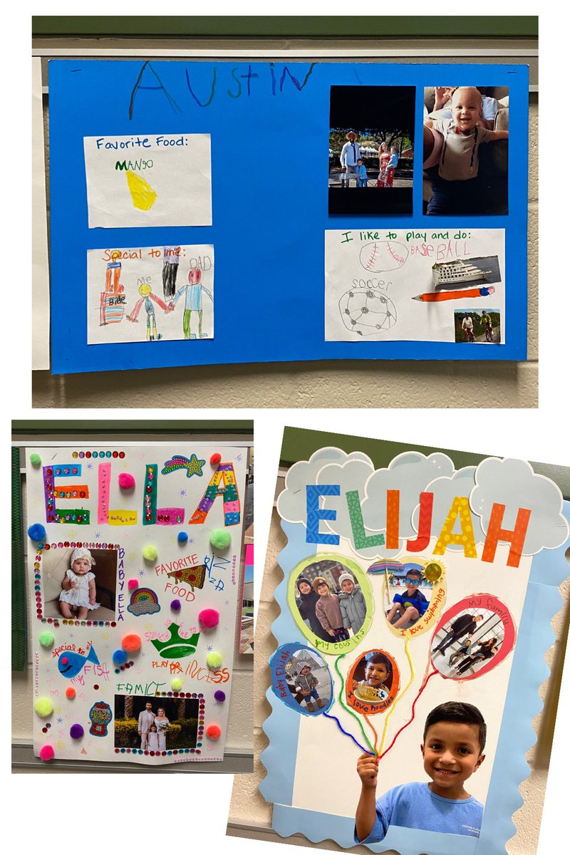 HumbleISD_ESE's tweet image. Kindergarten AllAbout Me projects, celebrating each child’s uniqueness and how we are similar/different! #FamilyProject #eseSOAR @afrazee_adams