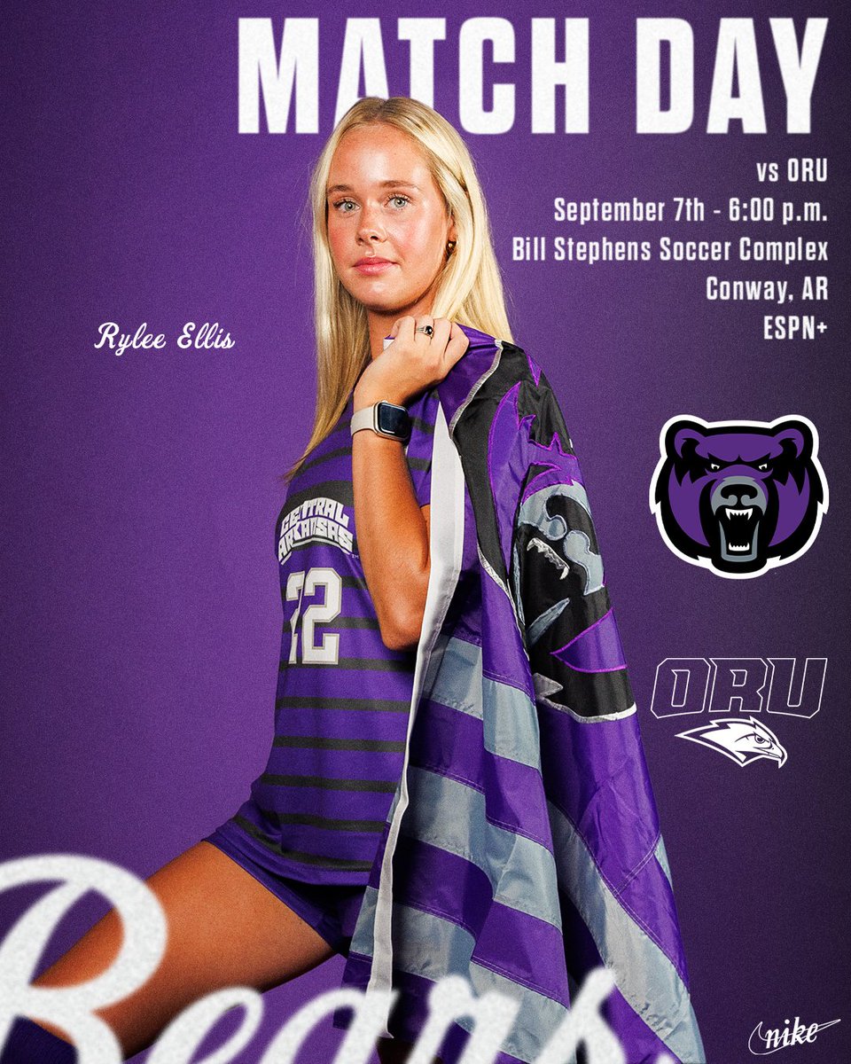 UCAWomensSoccer's tweet photo. IT'S GAME DAY! Come catch us battle ORU tonight at 6 PM at the Bill Stephens Track and Soccer Complex!

🆚- Oral Roberts
📍- Conway, Ark.
📺- https://t.co/65VYdr33Ii
📊- https://t.co/MxcVjhayDy https://t.co/Z31anOKQrh