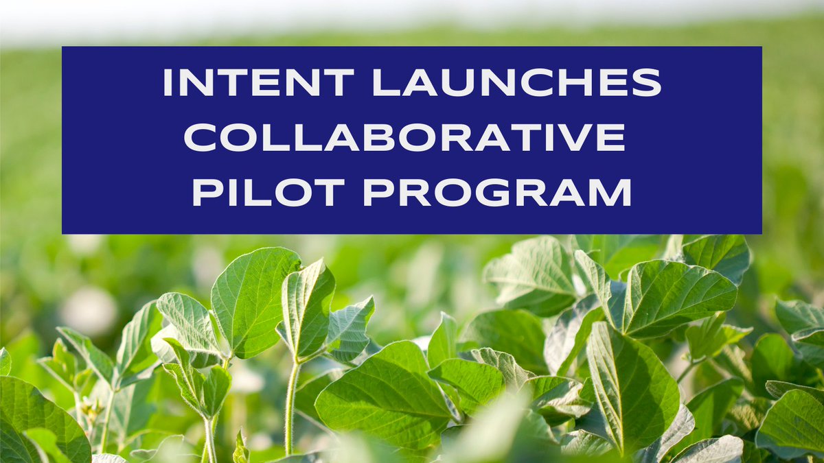 INTENT is proud to announce a collaborative pilot program focused on advancing sustainable agriculture in partnership with a major industry player.  

Read more: ow.ly/qGC150PIO1i

#agtwitter #RegenerativeAg  #SustainableAgriculture