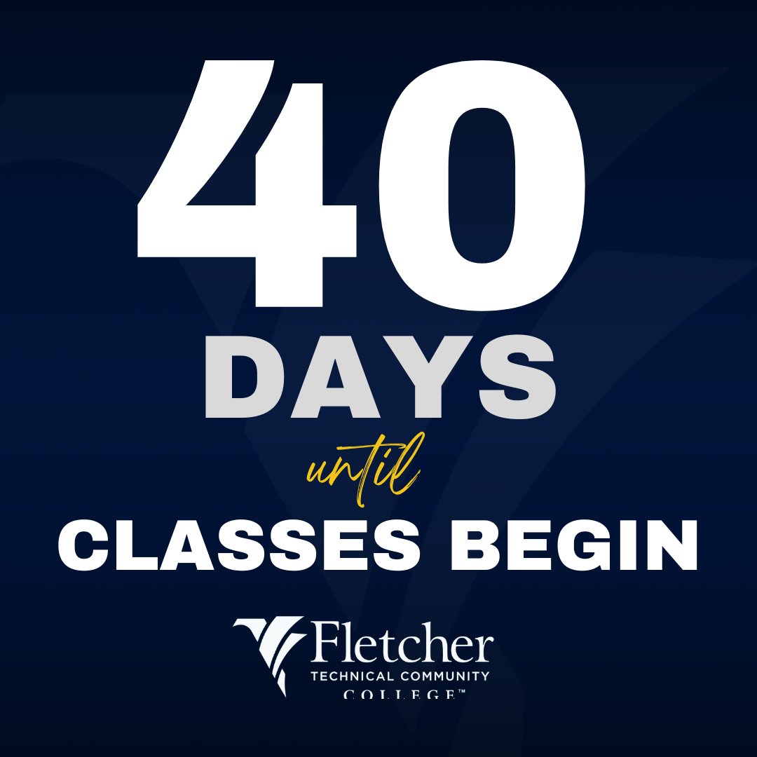 FletcherCollege's tweet photo. Only 40 days until our next 8-week session begins!

There's still time to register if you haven't yet. Visit https://t.co/f9h2ToxwsV for more information on program offerings, financial aid opportunities, and more.

Email enrollment@fletcher to get started. https://t.co/dBPVdFbgLU