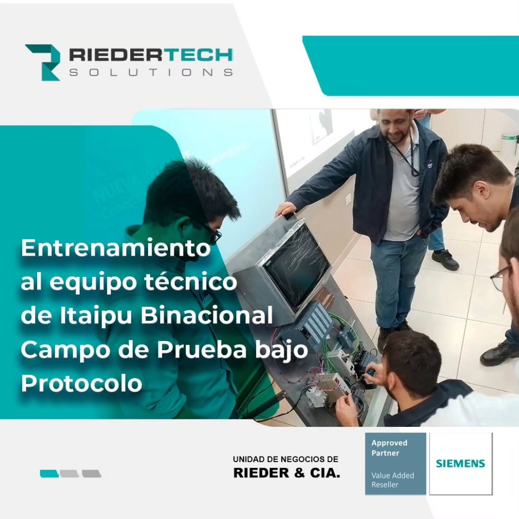 RiedertechS's tweet photo. Hemos realizado el entrenamiento para operación y mantenimiento de nuestra provisión de Tableros de Control y protección de las compuertas de toma de agua de las turbinas generadoras
Orgullosos de ser parte del desafío operacional y apoyando el desarrollo tecnológico en Paraguay https://t.co/jYHMkE8Jdm