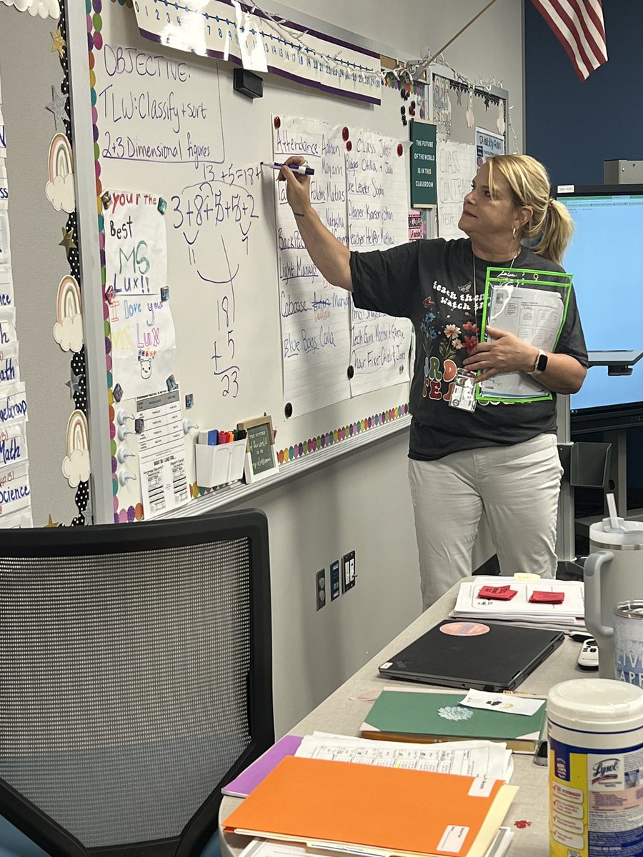 Spotted! @KirkElementary 3rd grade teachers facilitating a number talk and problem solving strategies! #watchusgrow