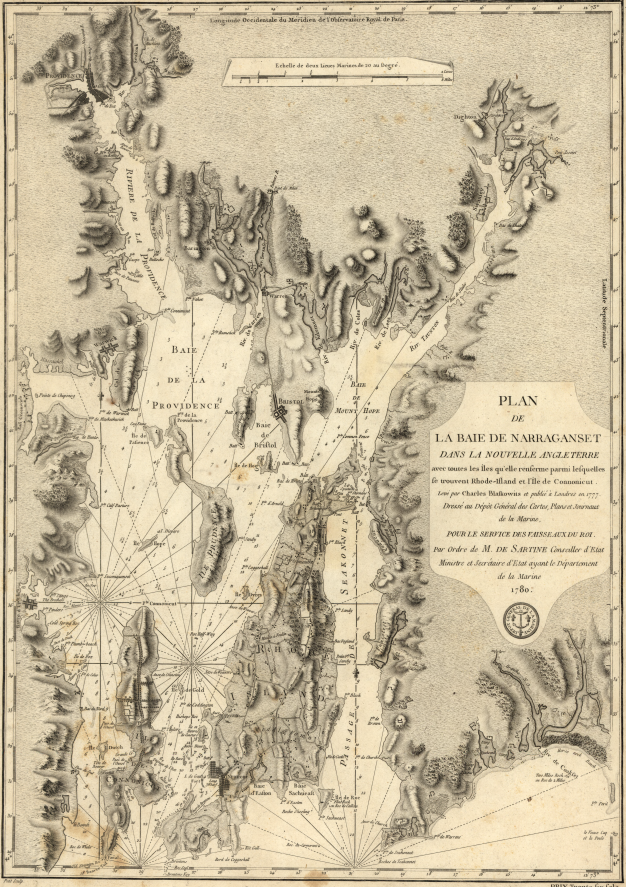 LOCMaps's tweet photo. This French-produced 1780 topographic chart of Narragansett Bay in Rhode Island, published during the American Civil War, combines geographic detail with exceptional cartographic skills!

Take a closer look here: https://t.co/fm1rWUyB8i https://t.co/edgyLGbgGy
