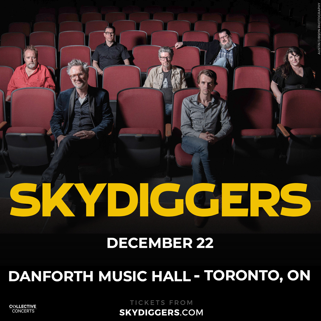TheDanforthMH's tweet photo. JUST ANNOUNCED: #Skydiggers are returning to The Danforth on December 22nd, bringing their distinctive rootsy Christmas tunes and classic songs! Tickets are on sale now! 
🎟 https://t.co/6tHSUvFBbb https://t.co/fbFN93BYWv