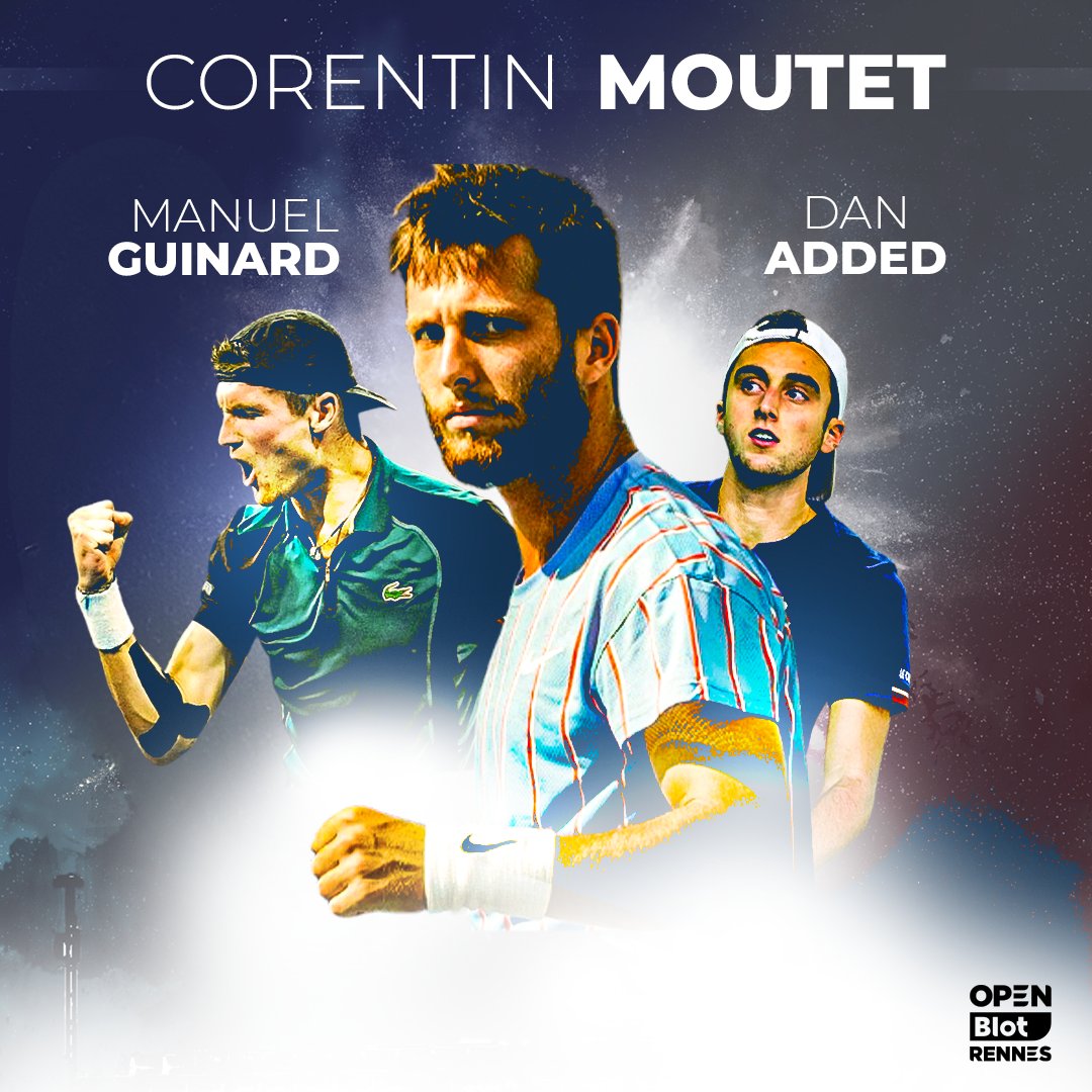 🚨WILD CARDS 2023 🚨

1 - Corentin MOUTET, 72eme au classement mondial, tête de série #3 💪
2 - Dan ADDED, actuellement classé 288ème mondial 🇫🇷
3 - Manuel GUINARD, notre breton 🔥