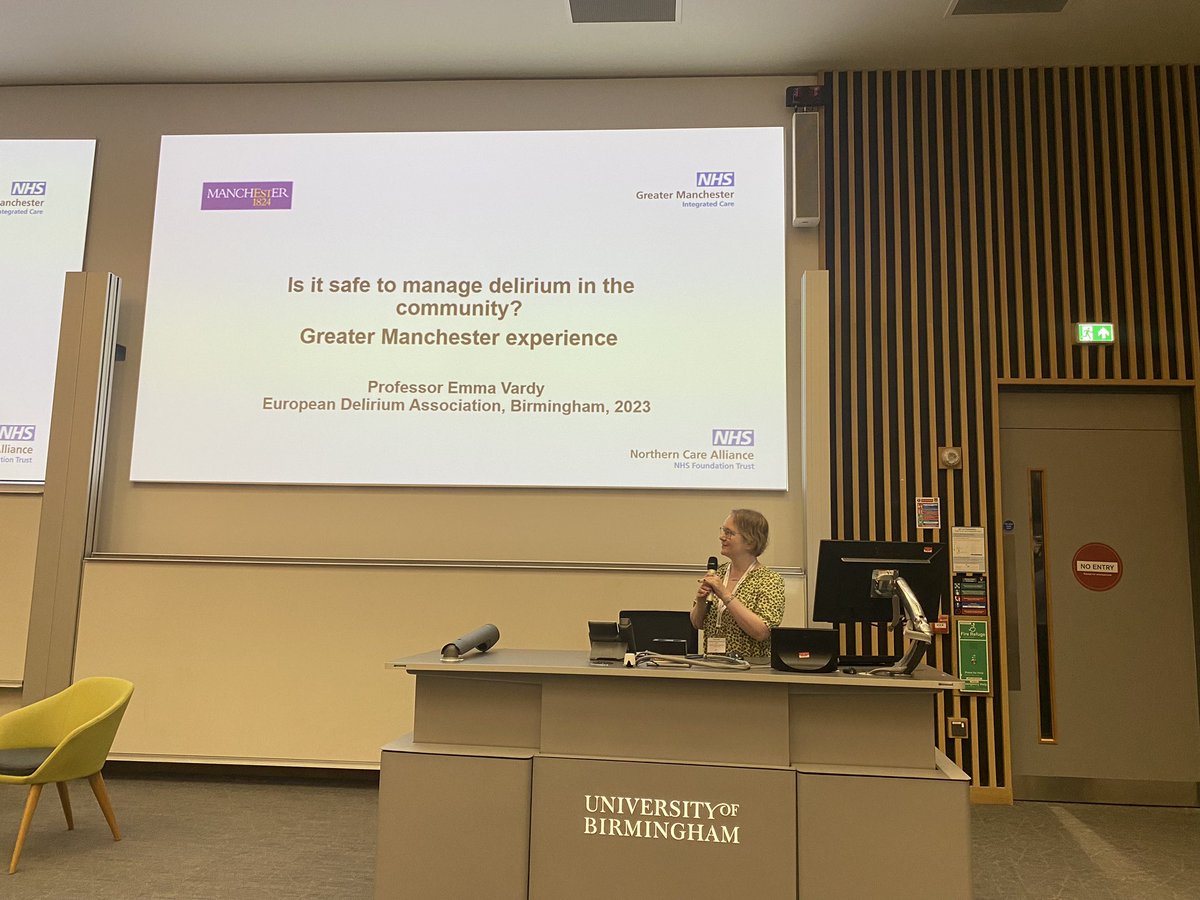 Rachael A Lawson (@rachaellawson85) on Twitter photo Brilliant presentation from <a href="/emmavardy2/">Emma Vardy</a> highlighting managing #delirium safely at home, from 100% admitted to hospital to 89% managed at home. Brilliant presentation from <a href="/emmavardy2/">Emma Vardy</a> highlighting managing #delirium safely at home, from 100% admitted to hospital to 89% managed at home.