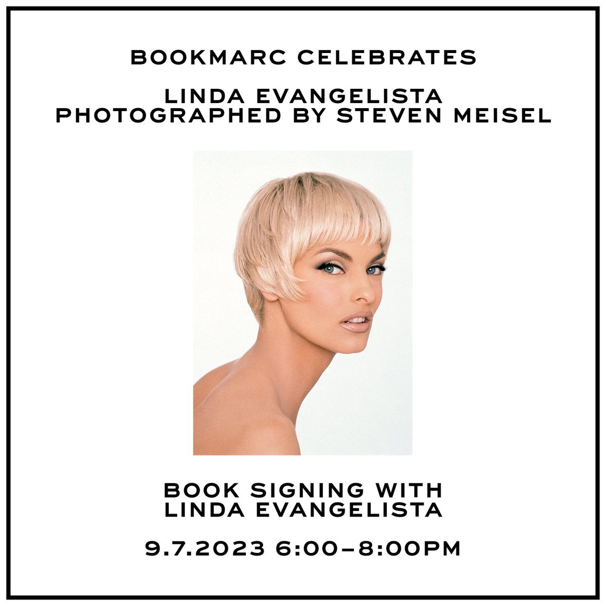 Book signing with #LindaEvangelista today at 400 Bleecker St.