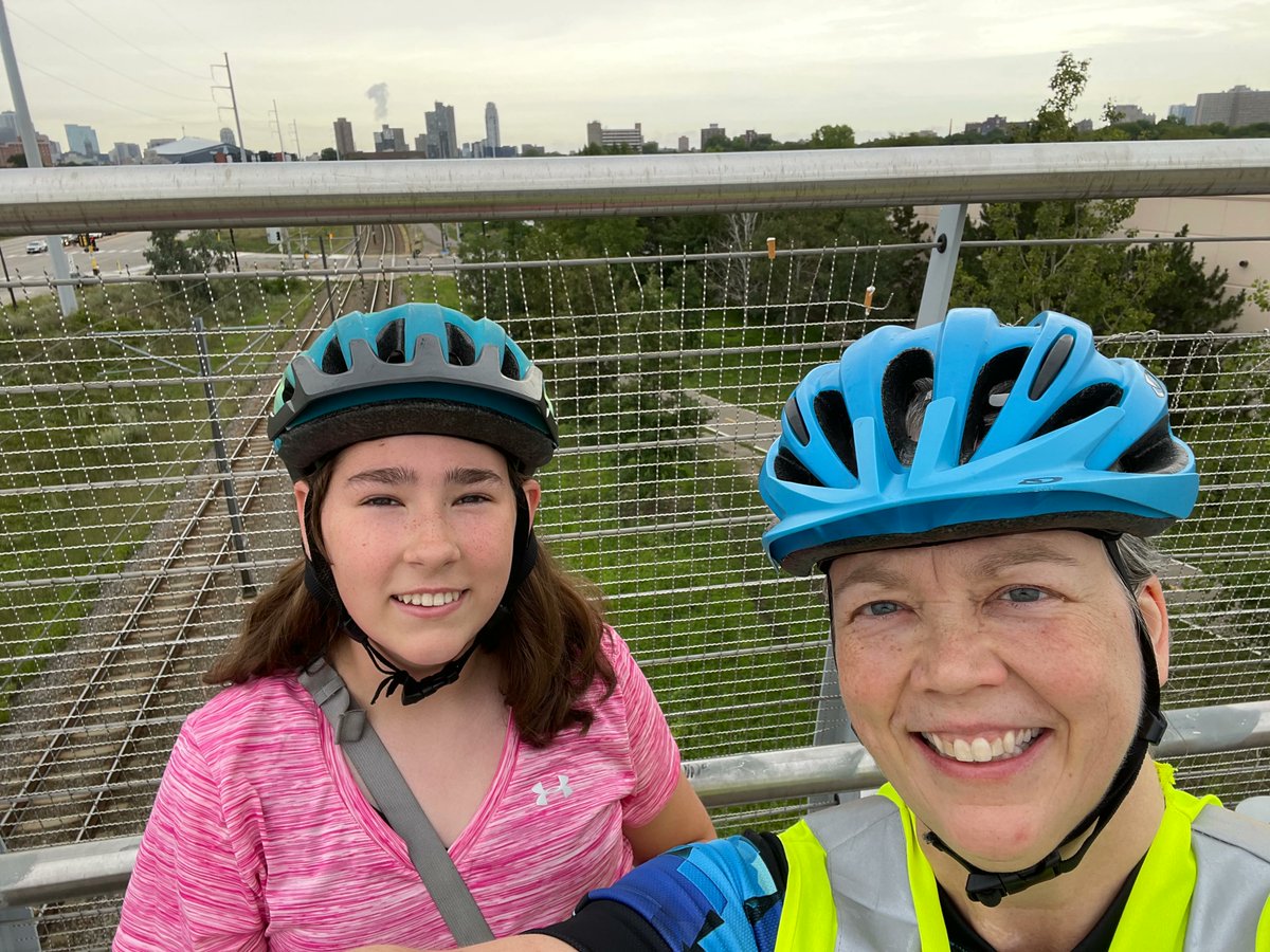 lisanegstad's tweet photo. More highlights from my "sort of" sabbatical in August -- getting to spend time with family. 

Biking with my niece and dinner out with my cousins. 

~ Lisa https://t.co/WUXxeO5jlk