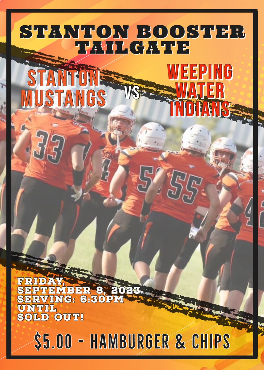 Traci Vauble (@traci65870221) on Twitter photo Join us Friday evening for some amazing burgers and a great football game. <a href="/SCSActivities/">Stanton 🐴 Activities</a> <a href="/WeepingWaterPS/">Weeping Water Public Schools</a> Join us Friday evening for some amazing burgers and a great football game. <a href="/SCSActivities/">Stanton 🐴 Activities</a> <a href="/WeepingWaterPS/">Weeping Water Public Schools</a>