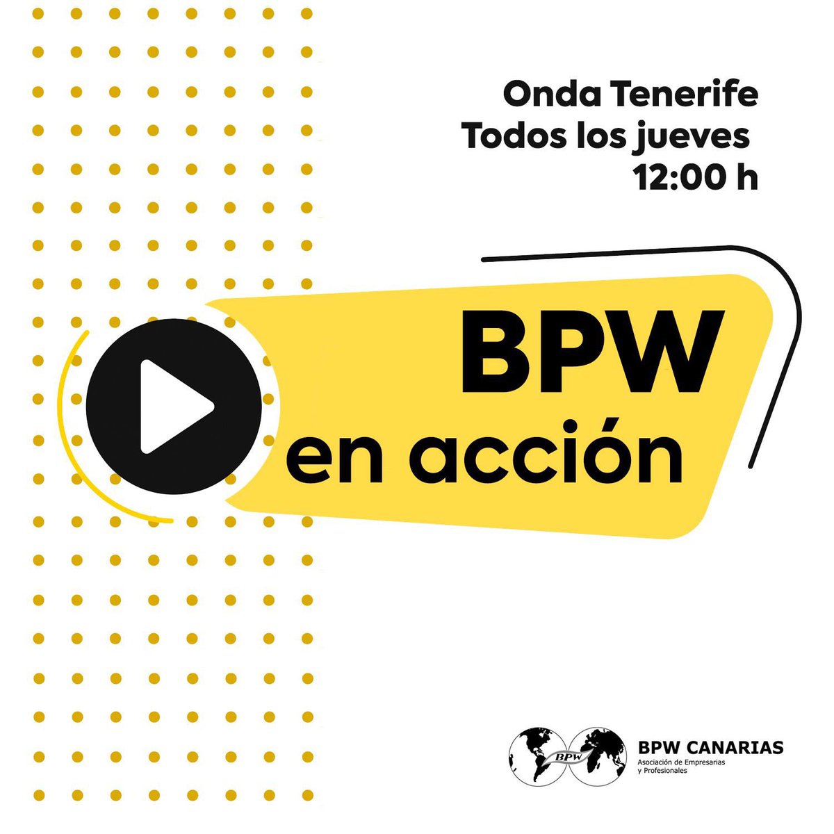 🎙️Nuestra socia Jezabel PM empieza hoy su aventura radiofónica en Onda Tenerife donde tendremos una sección propia “BPW en Acción” a las 12 h 💪🔝

#BPWCANARIAS #bpwRadio #radio #OndaTenerife