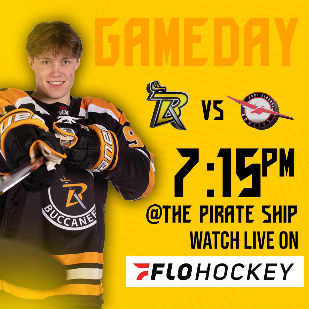 🏴‍☠️GAMEDAY🏴‍☠️

Tonight we set sail for the 2023/24 season! Come join us at 7:15 @ The Nanaimo Ice Centre as we take on the Port Alberni Bombers!

#NewEra