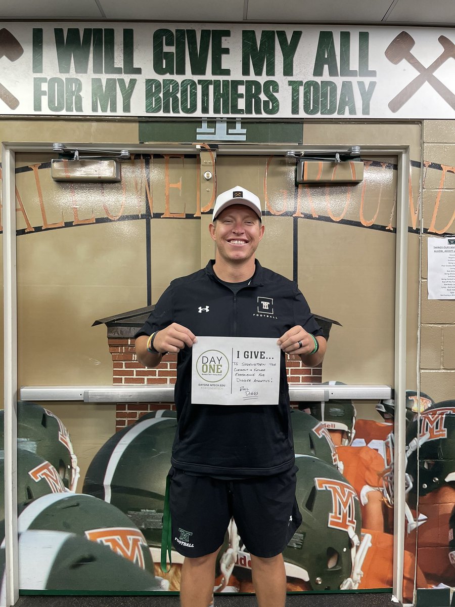 Please help support Day One and continue to Strengthen the Current and Future Experience of Digger Athletics! 
Roll Diggs! 

dayone.mtech.edu/giving-day/787…