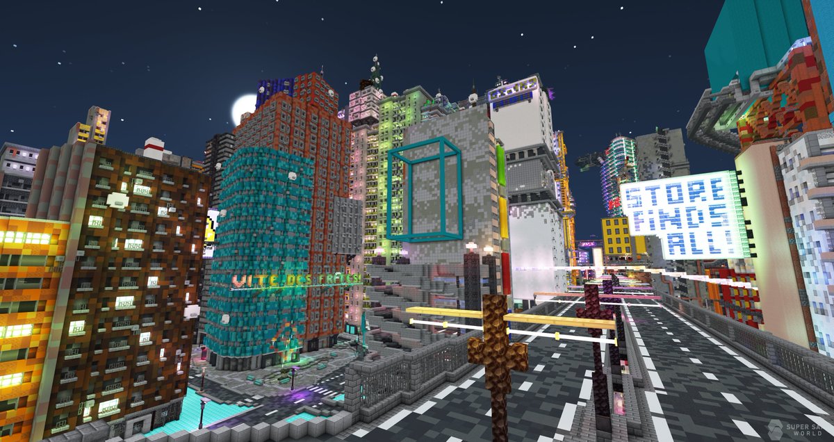 SuperSamaWorld's tweet photo. Le projet #Primarys, une ville #cyberpunk en l’An 2350 où les inégalités entre les riches et les pauvres se sont accentuées jusqu’à leur paroxysme, continue de progresser.
#Minecraft #MinecraftBuilds #MinecraftServer #SSW #supersamaworld https://t.co/TvVQ2D5WZw