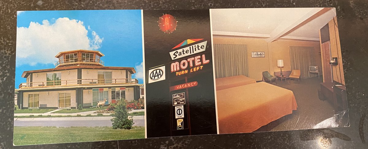 DC_History's tweet image. The Satellite Motel off of 60th and L has captured the interest of Omahans for decades. 
Find out more about it in our new blog, "Satellite or Spaceship" by Susan Baron! 💫🚀
douglascohistory.org/our-blog/