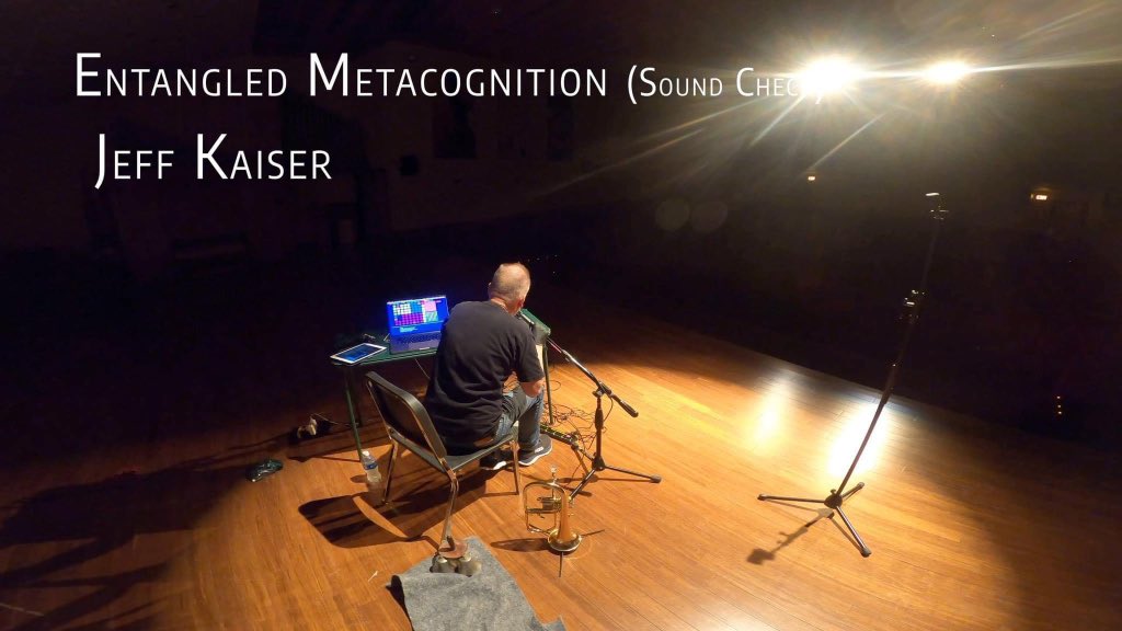 jkais's tweet photo. Sound check the day before concert performance of “Entangled Metacognition” featuring bells, voice, flugelhorn, KaiserLooper, Custom Max/MSP software.

Please take a moment to VIEW and SUBSCRIBE to my YouTube Channel here⬇️
https://t.co/X7klesxo8A https://t.co/mzgEFo1WnT
