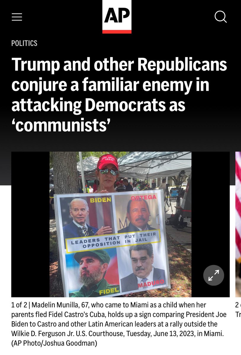 AssocPundits's tweet image. #APfactcheck ❌they are not communists, they are Democrat socialists