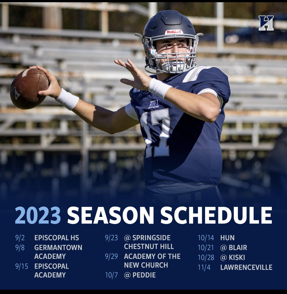 Hill School Football tweet media