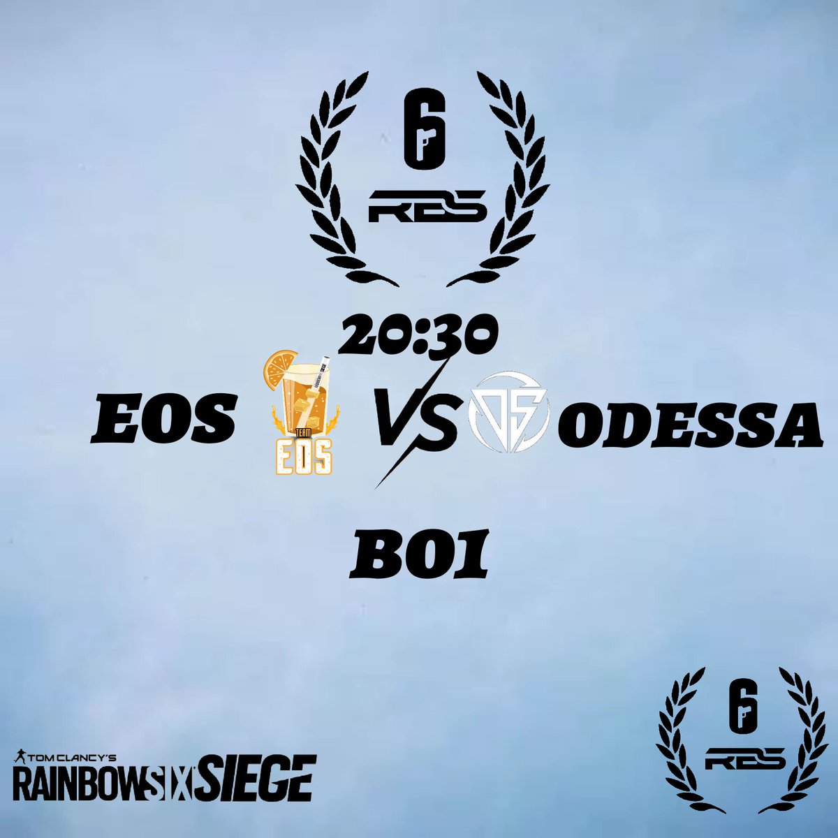 We got some action 2 very good team will face eachother
@eos_r6s vs <a href="/OdessaEsport/">Odessa Esport</a> 
At Sunday 20:30 cest
