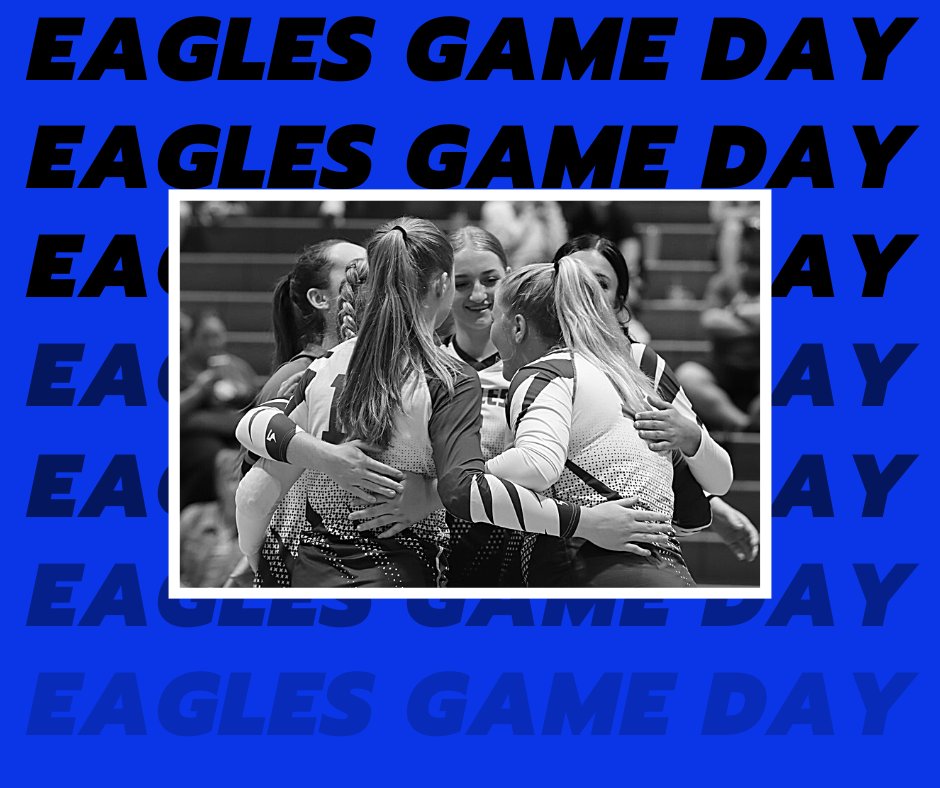 GVHS_Volleyball's tweet photo. 🦅Eagles are back on the road 🚍 heading North to Platte County.
💙C team will kick off the evening at 4:30pm
🏐JV's first serve starts at 5:00pm and Varsity is directly to follow (scheduled for 7:00pm) #onevalley #gvhsvb #onetheroad https://t.co/vf2suC8Wur