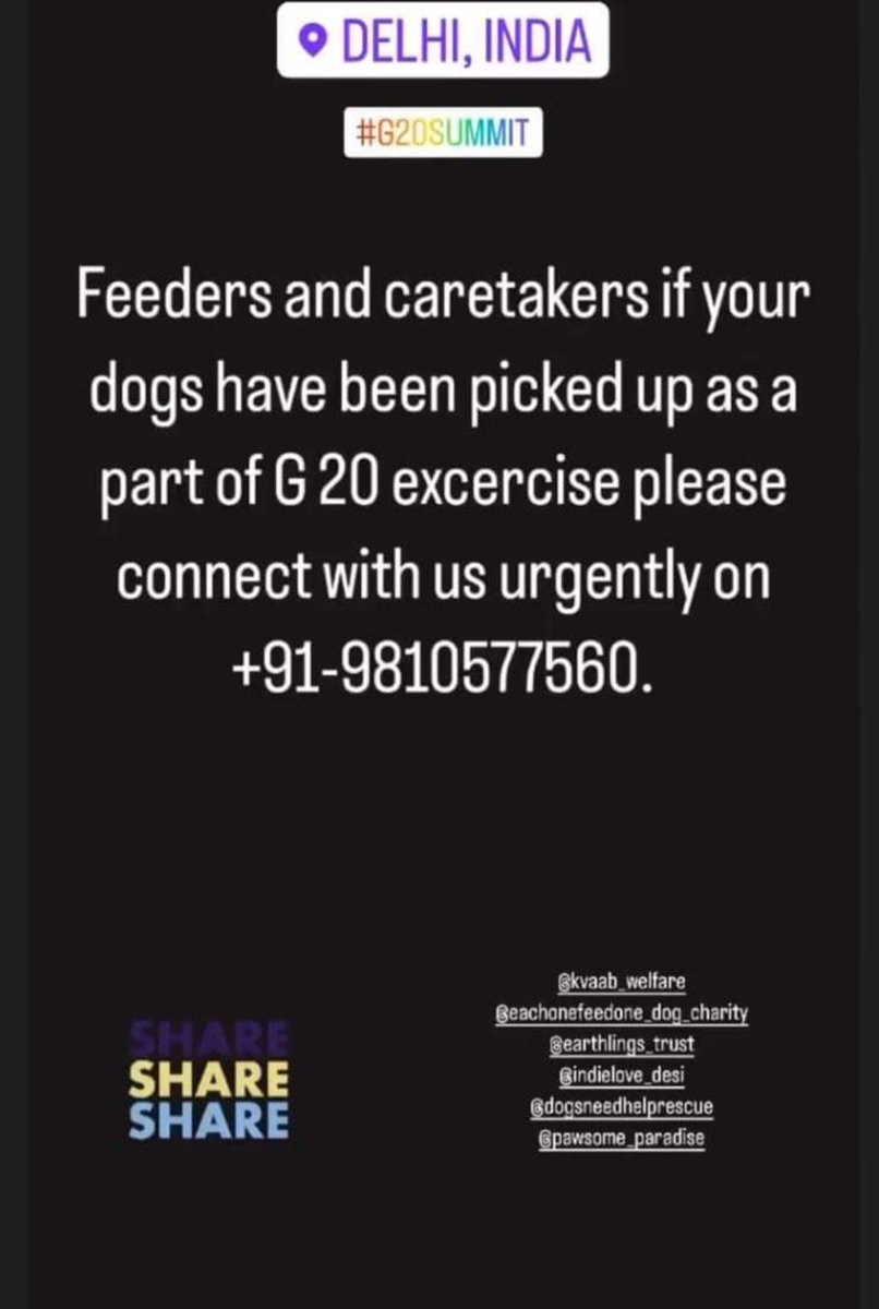 Priya08567042's tweet image. #Communitydogs
#streetdogsofindia #straydogLovers 
#G20ANIMALCRUELTY 
#G20Delhi 

DELHI FEEDERS CAREGIVERS