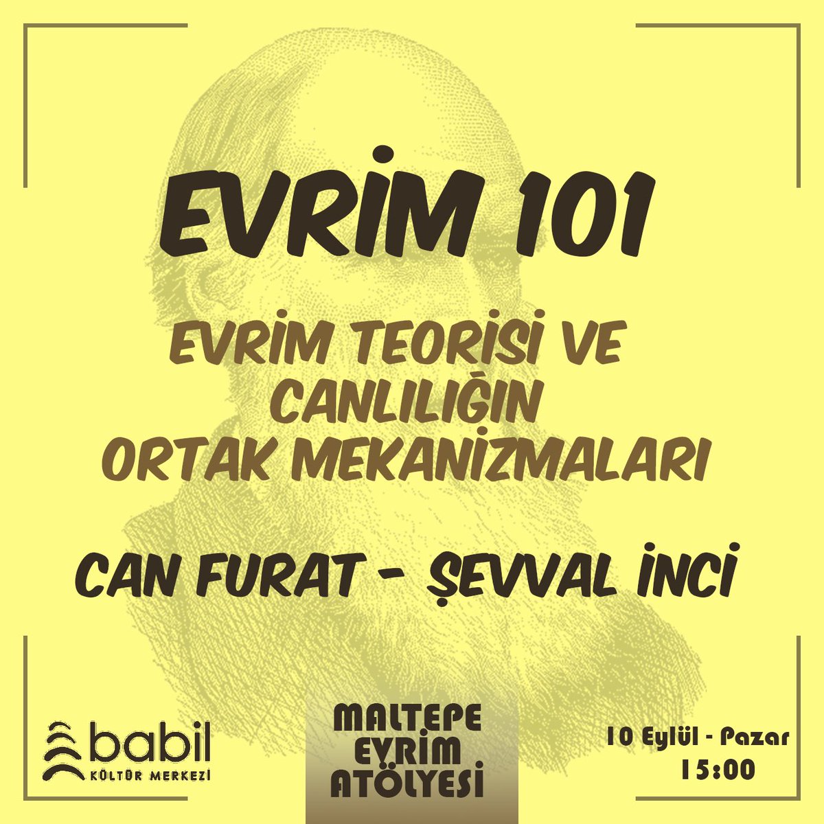 Atölyemiz başlıyor!

Atölyemizin ilk etkinliğini Evrim 101 başlığıyla 10 Eylül Pazar 15.00'da Babil Kültür Merkezi'nde gerçekleştireceğiz.