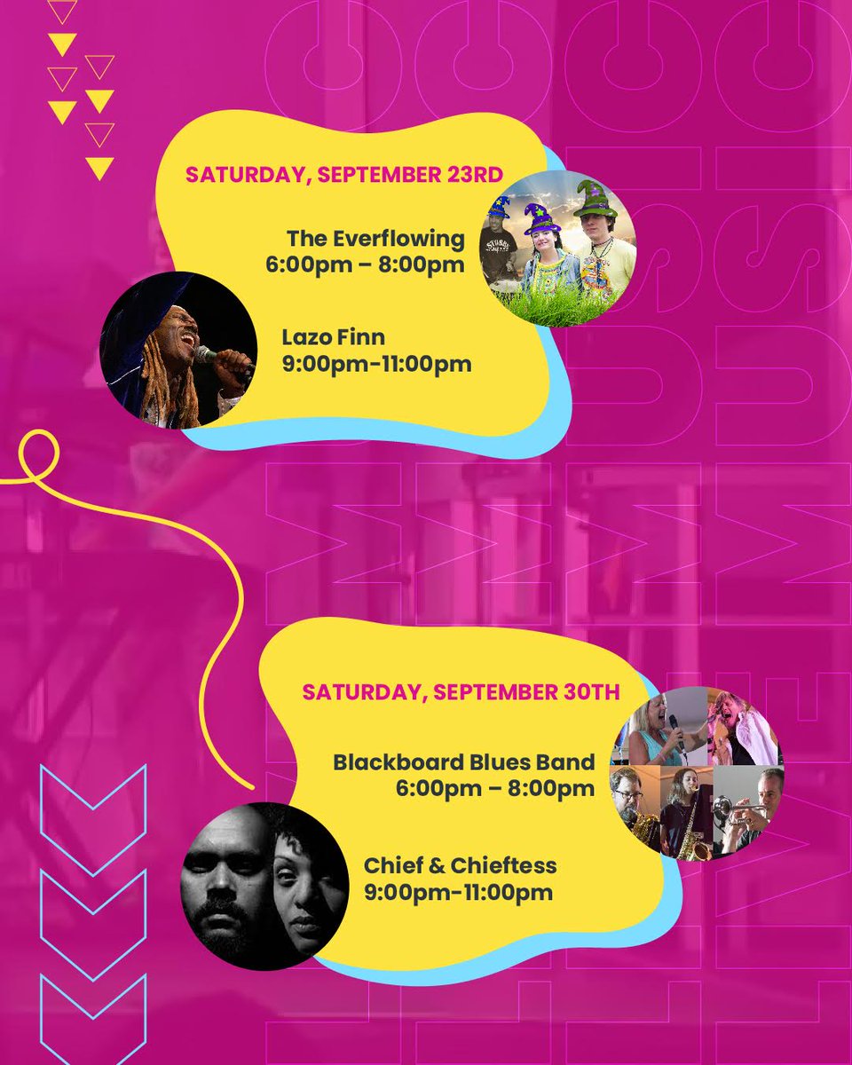 Every Saturday in September! Enjoy live music in @downtownmarkham!
