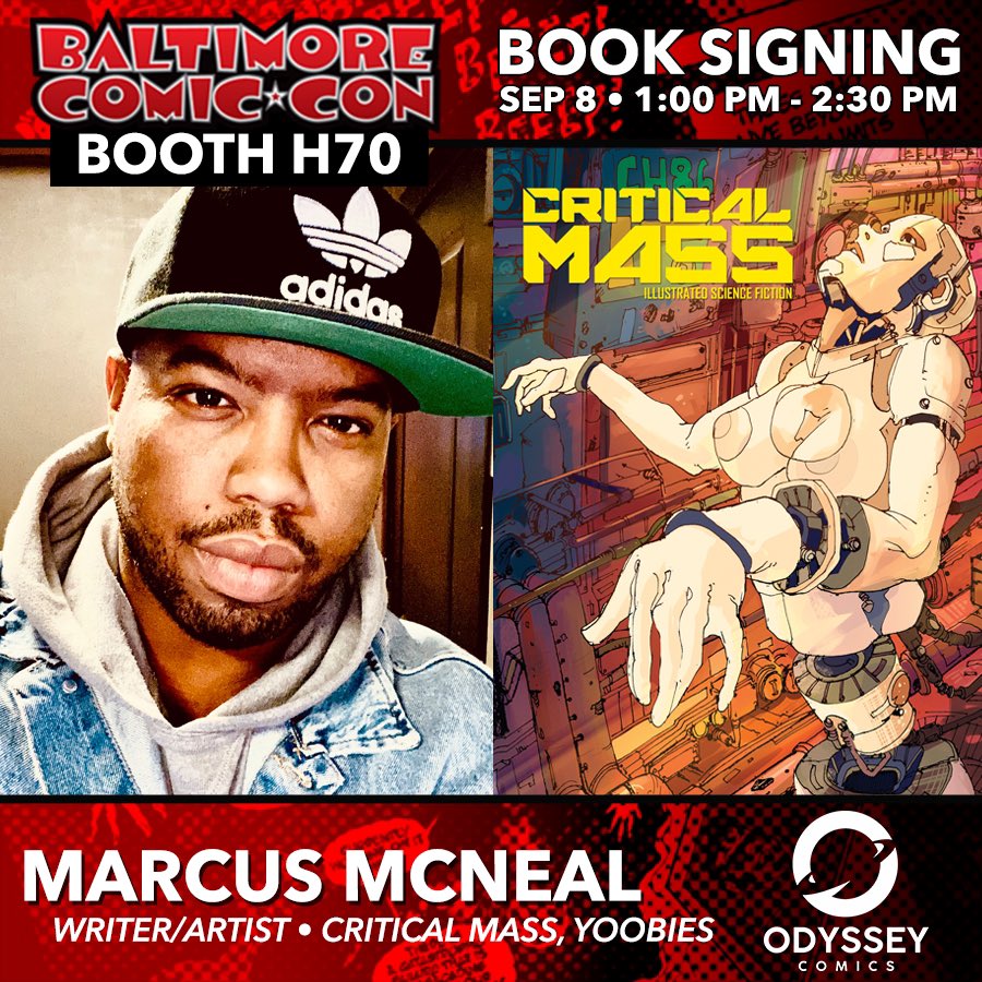 We’re coming to <a href="/baltimorecomics/">Baltimore Comic-Con</a> and bringing some fine company! Present this weekend are the writing talents of #DavidDoub, <a href="/joshuadwuane/">Josh Wilson</a> , and <a href="/WDPig1/">W.D Pig</a>. Stop by for our signings and get your hands on some amazing books!