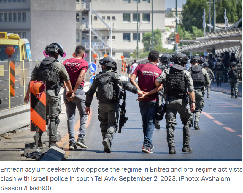ERICANFOUND's tweet photo. Eritreans in Israel harassed by pro-regime spies (2016)
@CitImmCanada @CanEmbIsrael @haaretzcom @Jerusalem_Post @i24NEWS_EN @TimesofIsrael https://t.co/967SMgtOGG