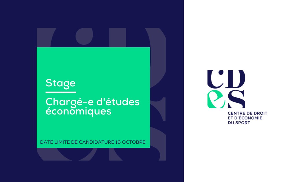 📢 Offre de stage | Septembre 2023

Le #CDES est à la recherche d'un(e) stagiaire au poste de Chargé(e) d'études économiques !

Si vous souhaitez plus d'informations, rdv sur notre site internet :
➡️ cdes.fr/conseil/econom…