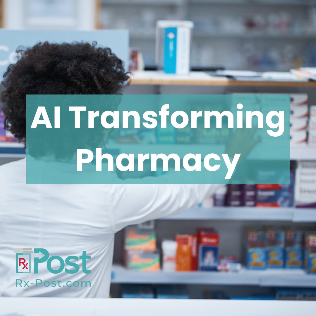 Rx_Post's tweet image. 🤖 The prescription for innovation: AI in pharmacy! Read more in RxPost&apos;s latest blog hubs.ly/Q021mt5q0

#TwitteRx #pharmacy #pharmacist #pharmacytechnician #rxpost #communitypharmacy #aiinpharma #pharma