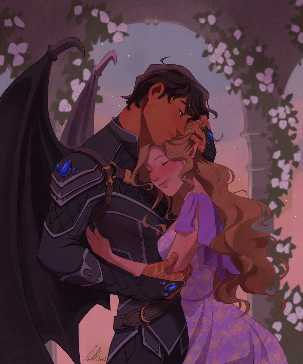 I smiled at the thought— at how handsome they would be together.

⊱❊⊰⁣⁣⁣

⤞ art by <a href="/littlelundmark/">Emil Lundmark</a> (💜)
⤞ commissioned by me

Day 5: Lover <a href="/ElainWeek/">Elain Archeron Week</a> 

please do not repost.
#booktwt #fanart #elainweek #elriel #elainarcheron #acotar