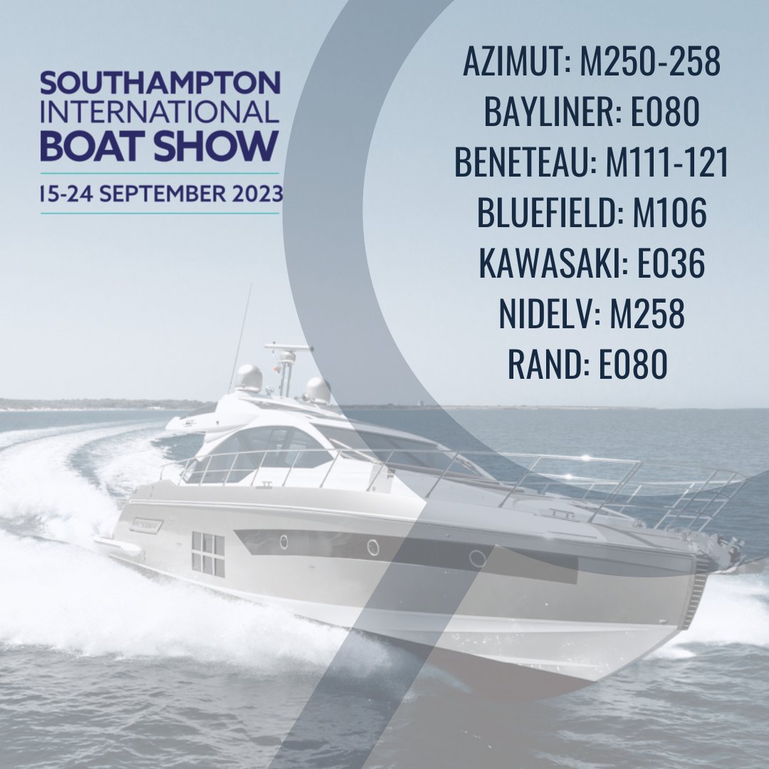 Southampton Boat Show is officially open! You can find us at these locations! We look forward to welcoming you.  #boatsforsale #newboat #boat #forsale #boatshow #sibs23 #rand #azimutyachts #bayliner #beneteau #kawasaki #bluefield #Nidelv bateswharf.co.uk/news/category/…
