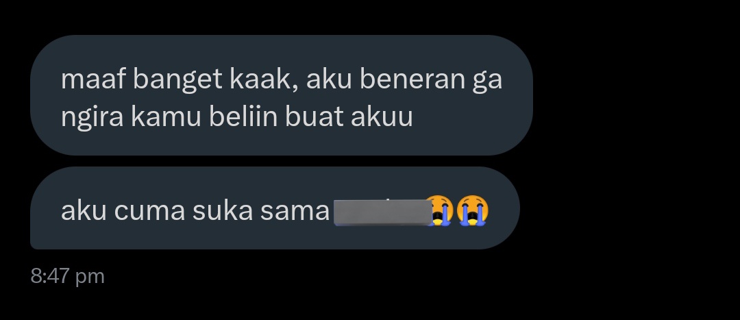 Halo semua! 
Buat kalian yang mau ikut jastip / apapun aku mohon banget jangan pernah kayak gini yaa? :( jangan isi form / dm kalau niatnya becanda aja huhuhu