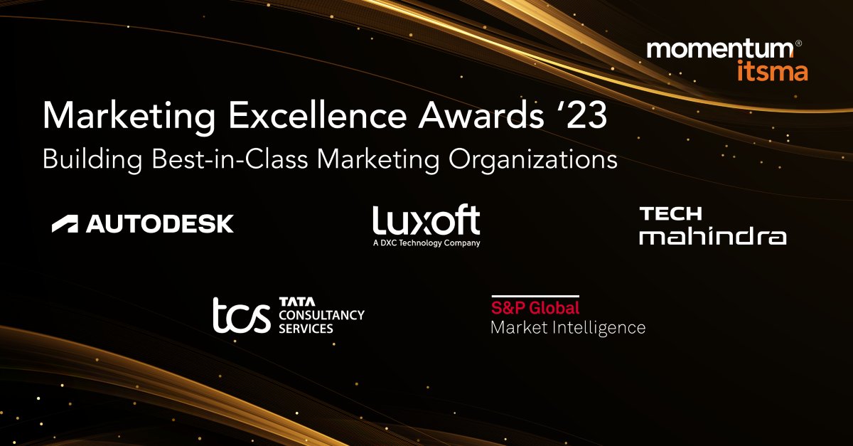📣Announcing the 2023 Marketing Excellence Awards Finalists in the "Building Best-in-Class Marketing Organizations" category! Join us in toasting the marketers at <a href="/autodesk/">Autodesk</a>, <a href="/luxoft/">Luxoft</a>, <a href="/tech_mahindra/">Tech Mahindra</a>, <a href="/TCS/">Tata Consultancy Services</a>, and <a href="/SPGMarketIntel/">S&P Global Market Intelligence</a>! 🥂  
bit.ly/MEA23pr