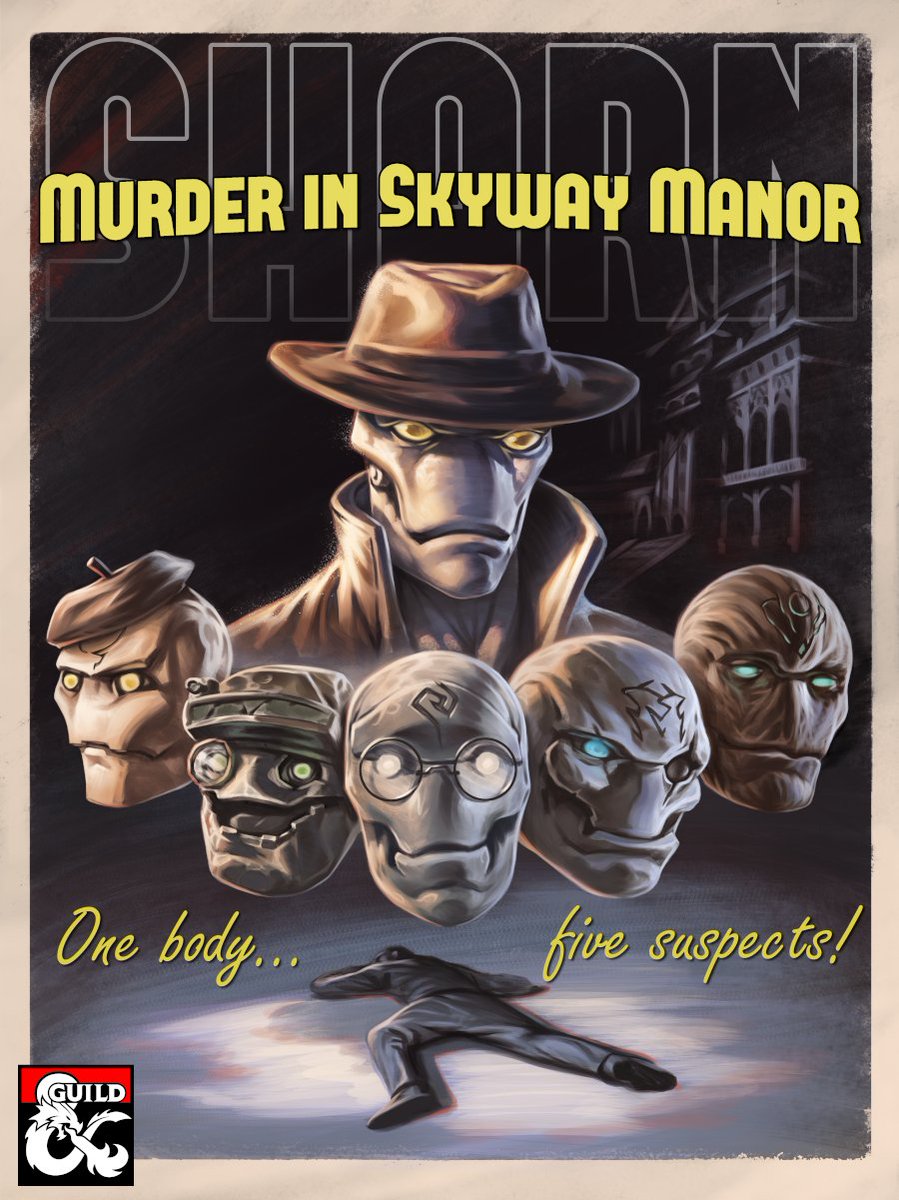 Hi everyone! Sharn: Murder in Skyway Manor is now available on the #DMsGuild! Thanks to everyone who supported the first adventure. Links in replies!

#DnD