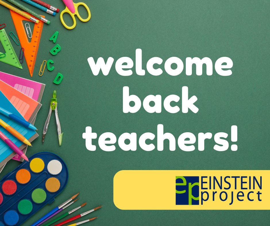 einsteinproject's tweet photo. How is your first week back at school going?? What are you most excited about for this school year? 👍👍 https://t.co/mTCMSV1KKf