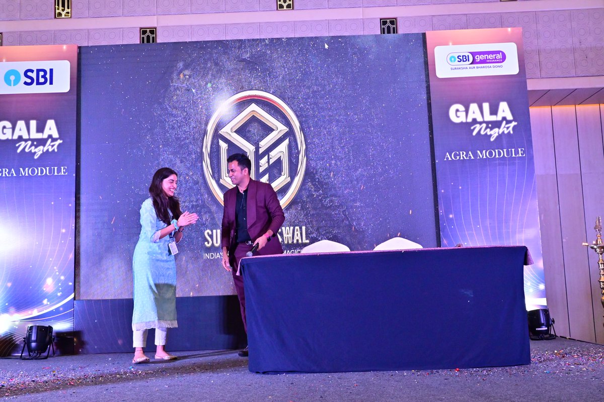 JazzSushil's tweet photo. Had an amazing time once again performing for SBI at their gala night in Agra.

Theme: Gala Night
Artist: @jazz_sushil 
Client: @sbigeneral 

#Magic #instagram #reels #instareels #viralvideo #goviral #explore #trendingreels #magicmeme #magicianlifestyle #ipad #ipadmagic https://t.co/yBNCyd0oHY