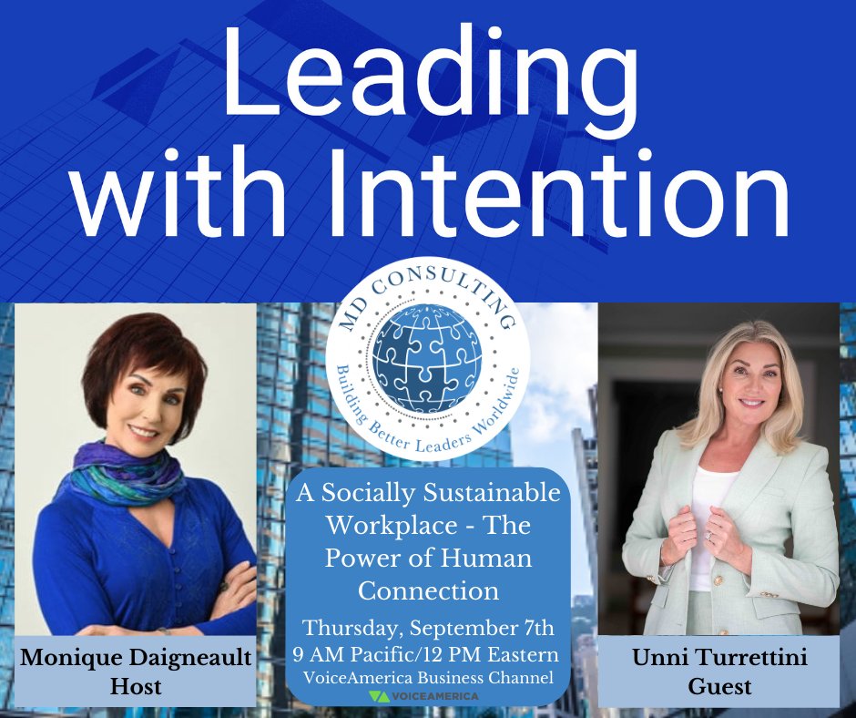 Are you tuning in this morning to listen to my radio show? Leading with Intention begins at 9 AM Pacific and the broadcast is live every Thursday on the VoiceAmerica Business Channel.

@VoiceAmerica 
linkedin.com/in/unniturrett…

#connectionsmatter #retainingtalent