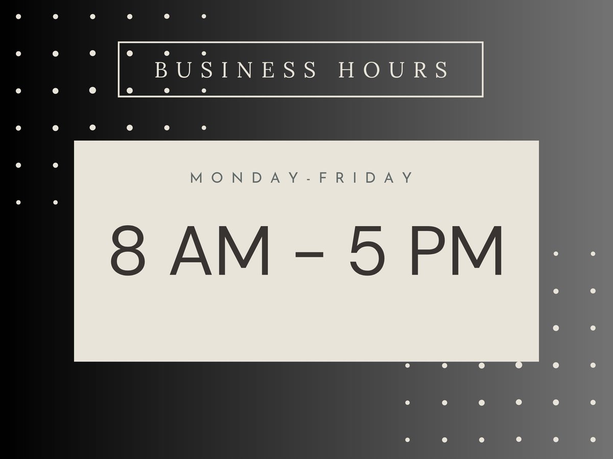 FarmCPAFirm's tweet photo. Updated business hours https://t.co/rXuQqFetGf
