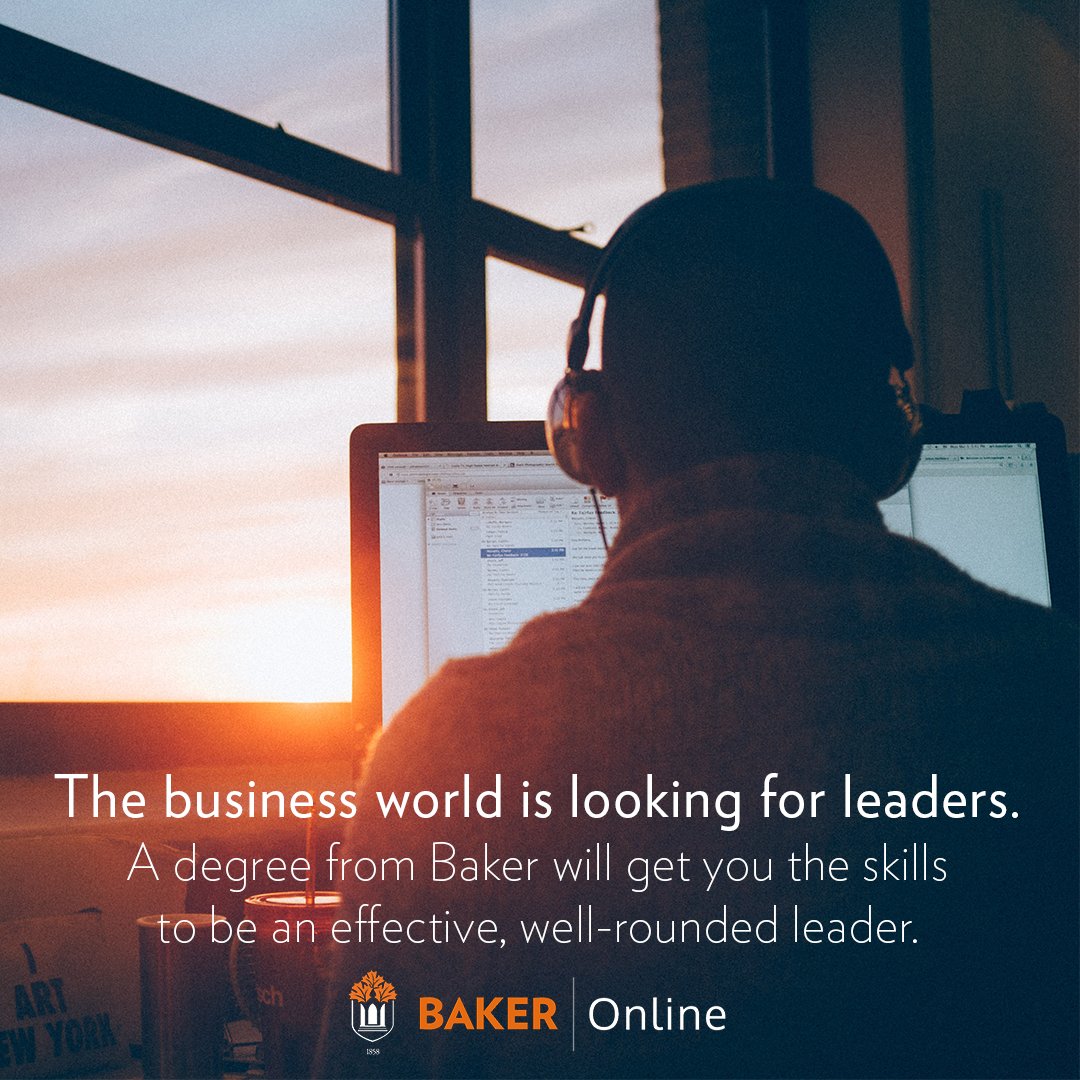 The business world is looking for leaders. With a master's degree in organizational leadership from Baker, you’ll be one of them. Get the skills you need to be an effective, well-rounded leader—on a schedule that works for you.

Learn more: ow.ly/yyCP50PIqp5