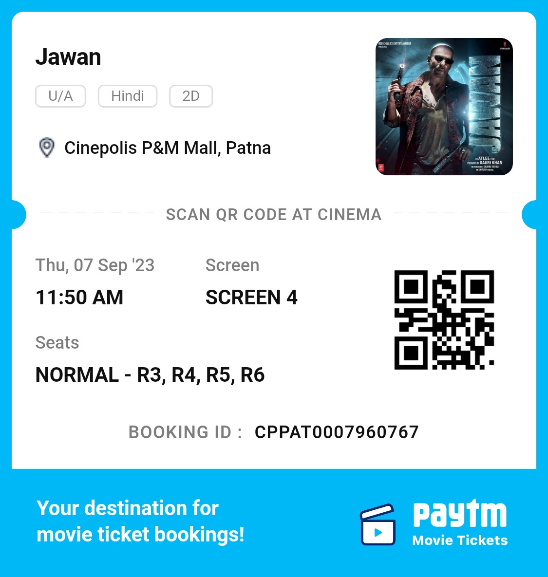 MdArsha99004416's tweet photo. Wow Jawan💥👌❣️ @iamsrk
#srkpower #JawanFirstDayFirstShow #Jawan https://t.co/zcpf2eKNh7