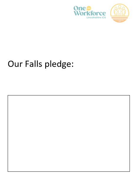 September is Falls Awareness Month - Make your service’s “Falls Pledge”!
The theme for National Falls Awareness week this year is: ‘Turning Awareness into Action’ for further information please see the below information, also contact  lincolnshire.icb.nhs.uk/contact/
#fallsawareness