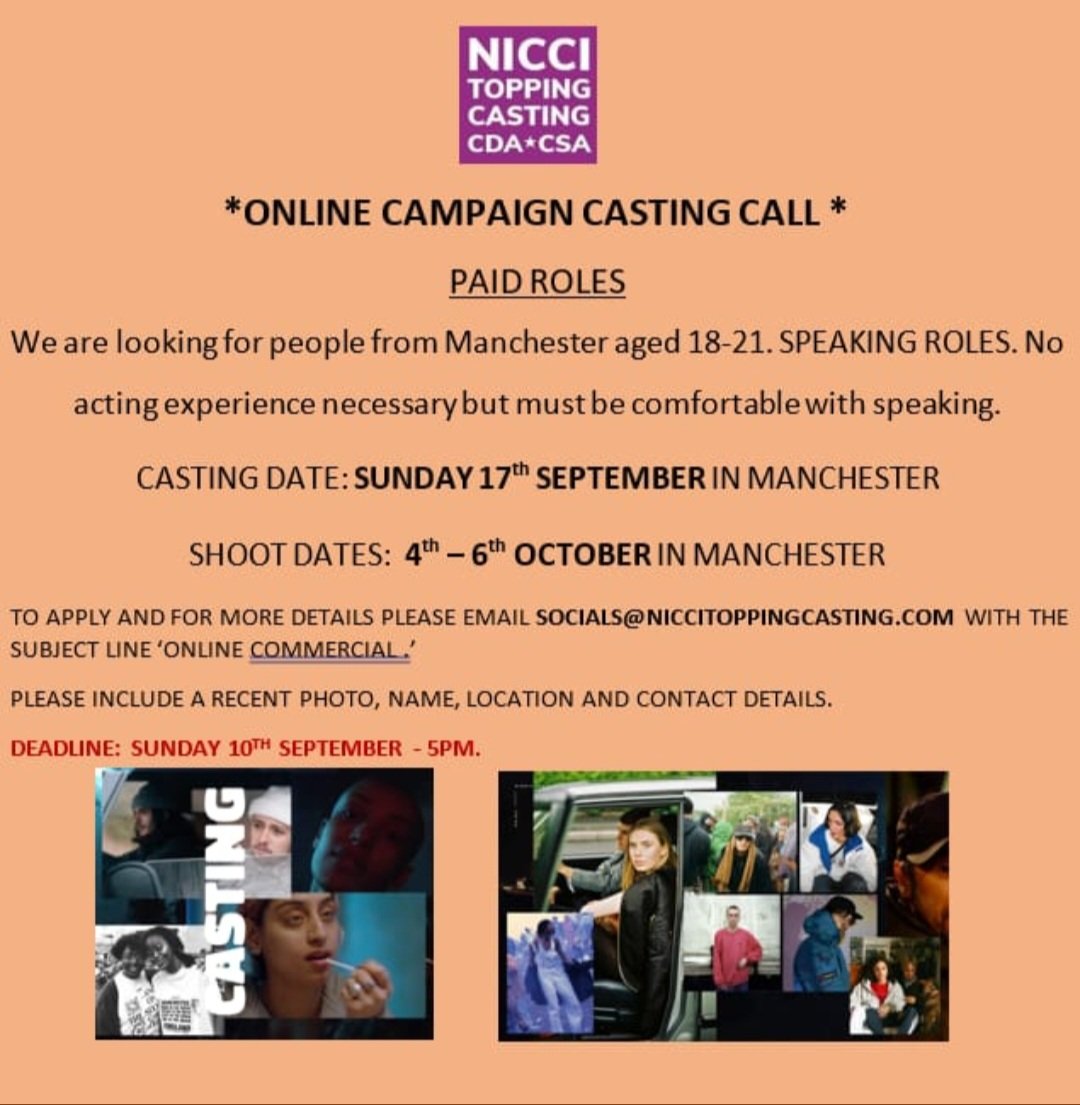 niccitopping's tweet photo. #Castingcall #Manchester  #90s #Hacienda https://t.co/HhuwKuibAL