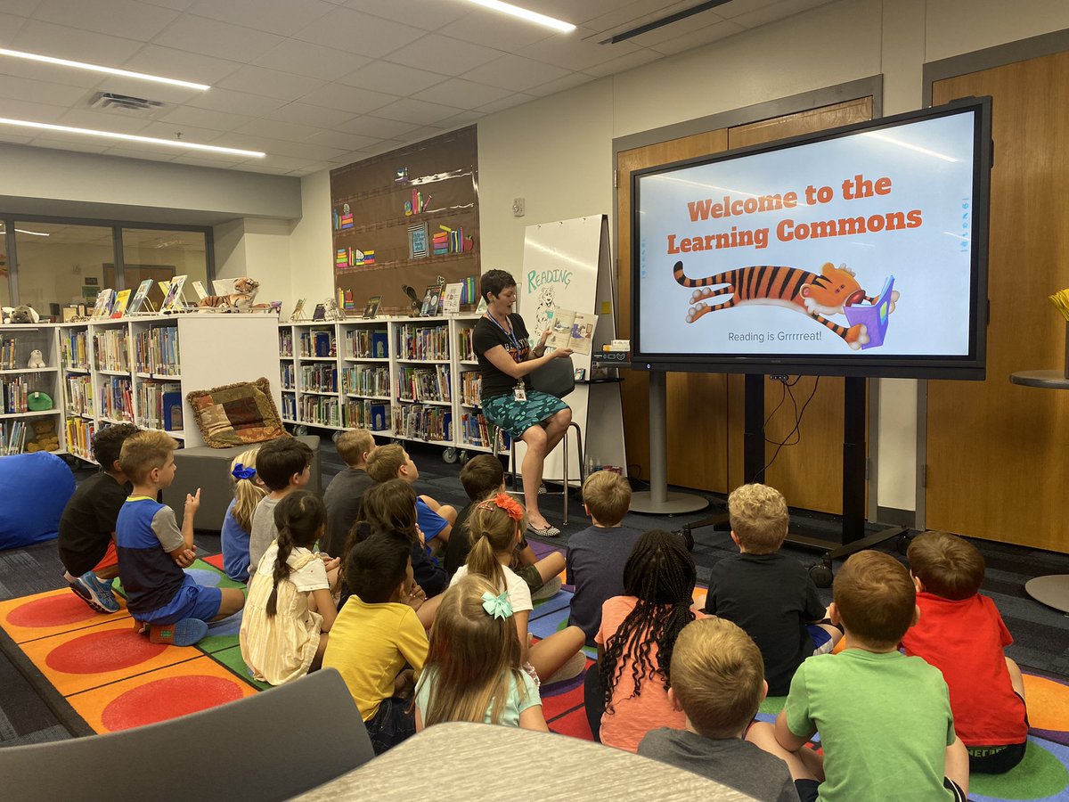 Loving our first visit to the library!! #OCTAllStars