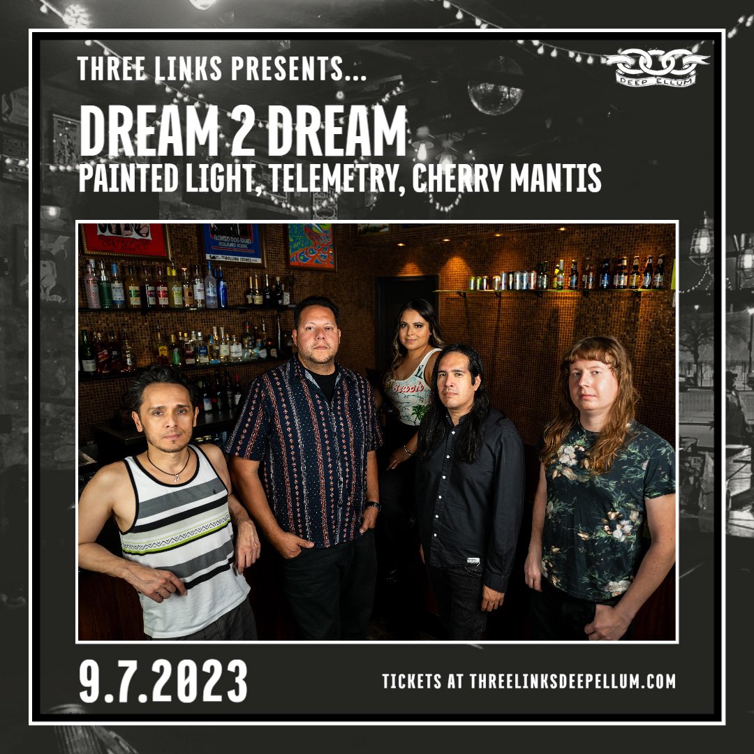 namejoseph's tweet photo. I’m playing with @Dream2Dreamband tonight in Dallas. We will be at @3LinksDeepEllum with @paintedlight_tx, Telemetry and @CherryMantis! Doors open at 7pm. https://t.co/FjQLypmNhl