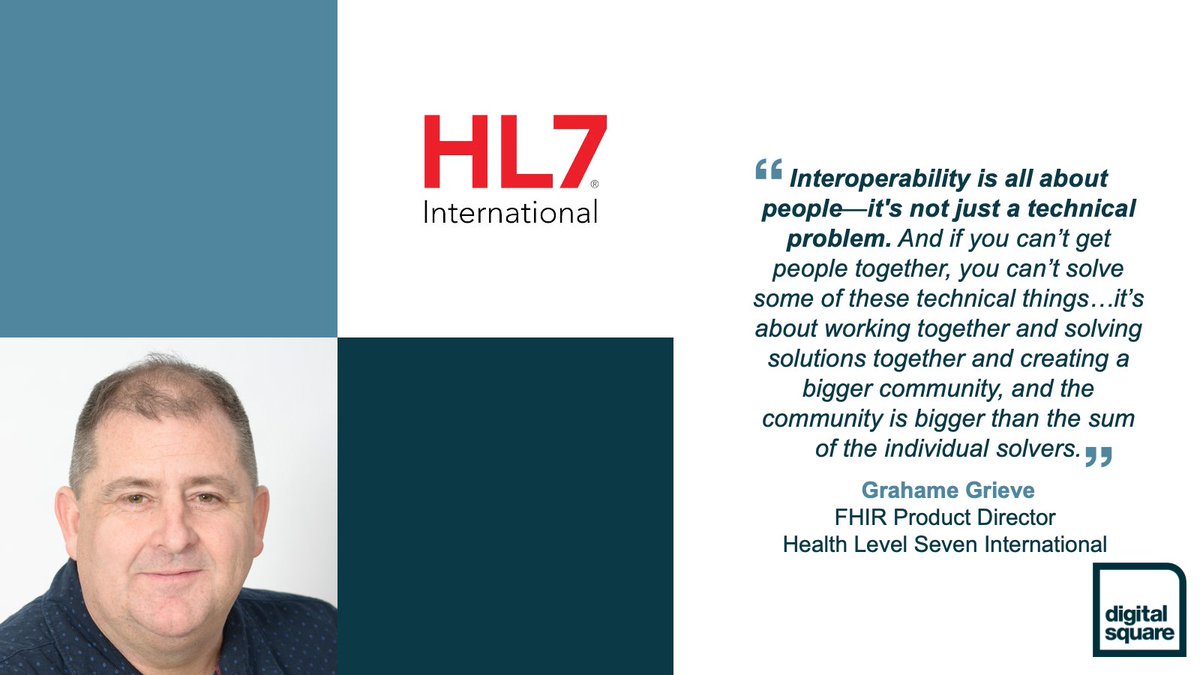 DigitalSQR's tweet photo. .@GrahameGrieve is the #FHIR Product Director for @HL7 Health Level Seven International &amp; an expert in open standards &amp; #interoperability. At the #GlobalGoods Innovators Summit #GGIS2023 we asked Grahame what the most valuable part of the week was for him.
https://t.co/1IeDpnPG6h https://t.co/SrN72x2oou