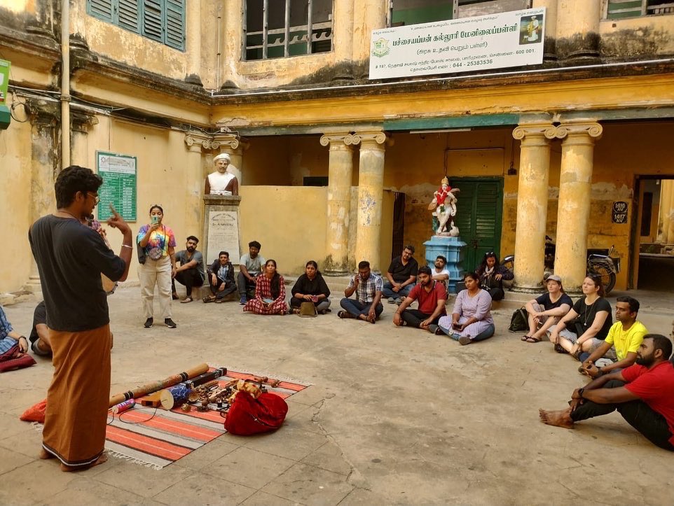 Let’s have a walk through history along with heritage music 🤩

Isaiyum Varalarum (Musical Walk) held on August 19th at chennai. It was amazing experience to work with Nam veedu Nam oor Nam kadhai, The Madras commune, TTDC. 

Thank you all for making this event more successful ❤️