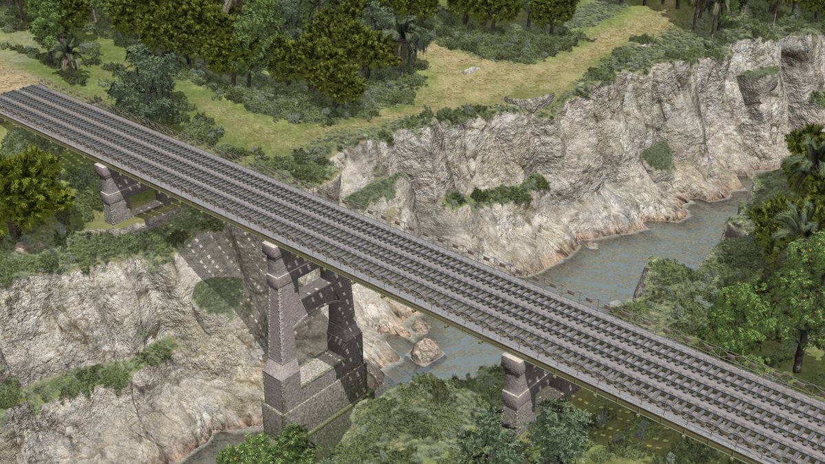 An early render of 'Indian Bridge'