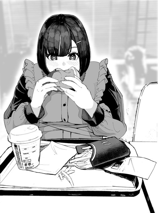 一緒に月見バーガー食べに行ってくれる彼女 